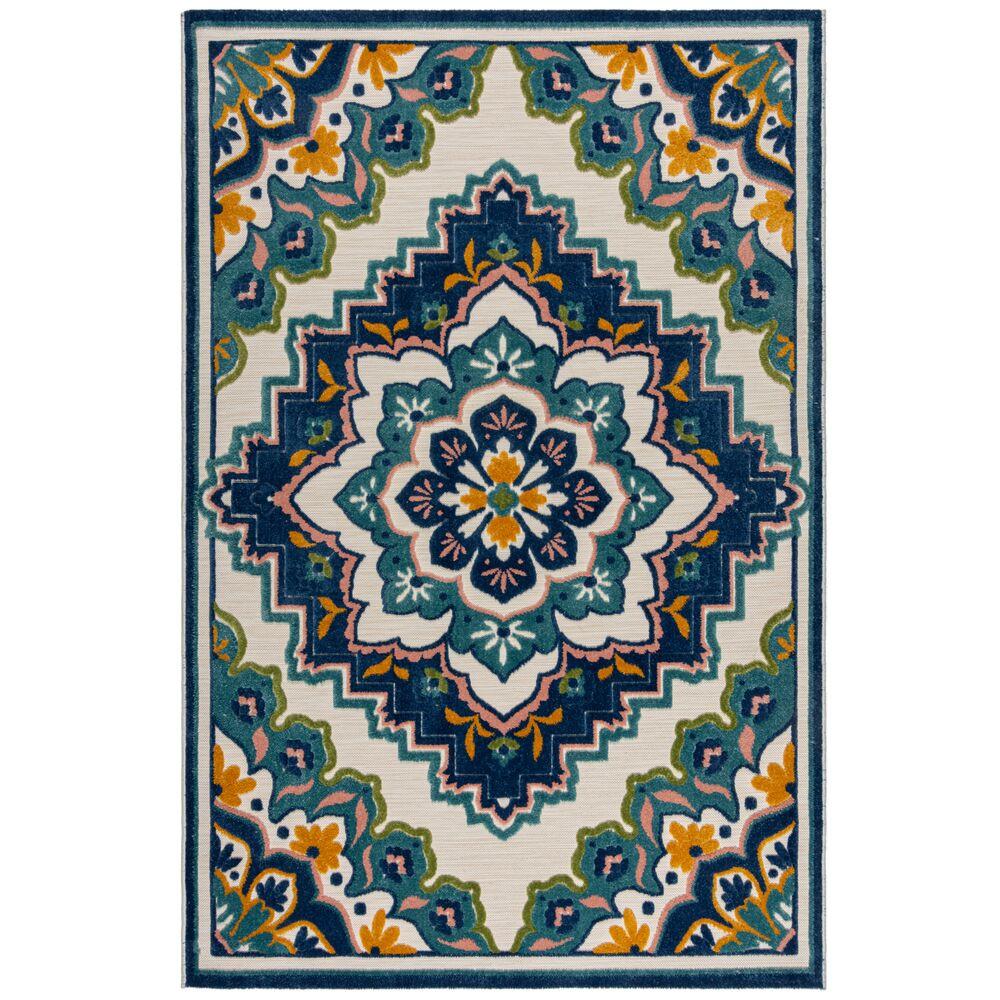 OUTDOORTEPPICH Waschbar MARDEN, floral, Blau, 200 x 290 cm - Blau, Textil (200/290cm) - KADIMA DESIGN