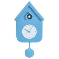 PENDELUHR mit Kuckucksruf Blau Bonneval - Blau, Kunststoff (24/41/9cm) - Beliani