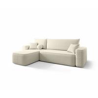 ECKSOFA Agepo Stoff Quelle - Beige, Holzwerkstoff/Textil (250/150cm) - Fun Möbel