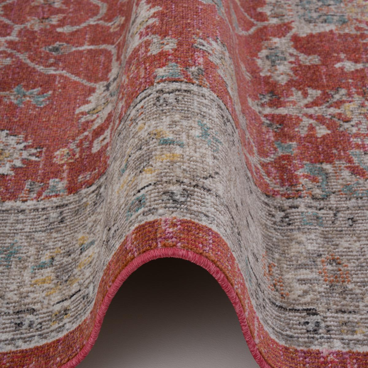INDOOR OUTDOOR TEPPICH LAGOS VINTAGE - Rot, Textil (140/200cm) - Pergamon