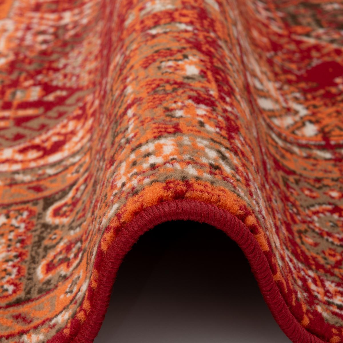 DESIGNER TEPPICH POP-VINTAGE ORIENT BORDÜRE - Terracotta, Textil (120/170cm) - Pergamon