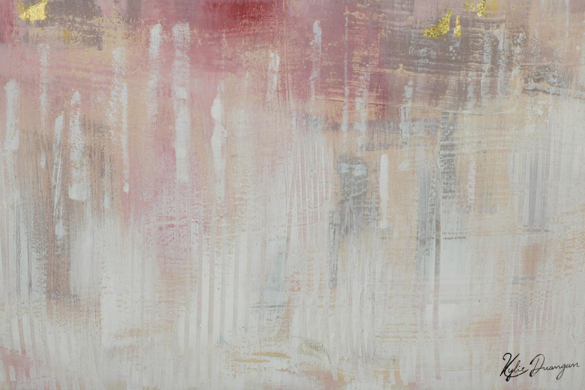 ACRYLBILD HANDGEMALT 75/100 cm - Pink, Holz/Textil (75/100cm) - KUNSTLOFT