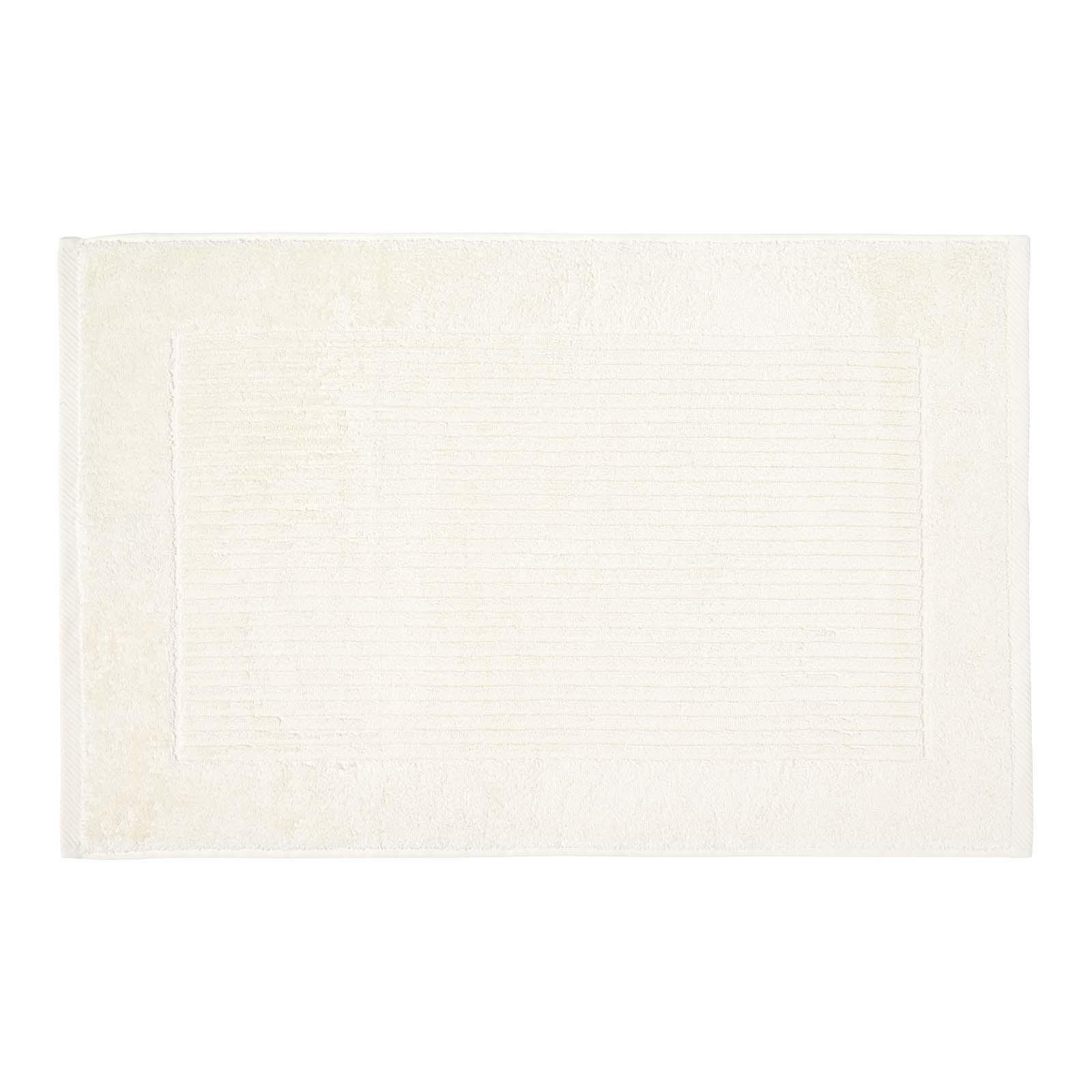BADEMATTE Imperial 50/80 cm, Baumwolle - Creme, Textil (50/80cm) - Homescapes