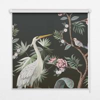 INNENROLLO - Fensterrollo - Rollo - 90x140 cm - Vögel am Baum - Dunkelblau, Kunststoff (90/140/0.5cm) - TULUP