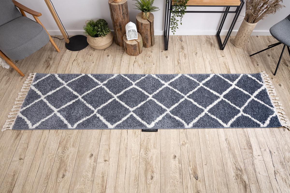 TEPPICH Berber 60/200 cm - Grau, Textil (60/200cm) - rugsX