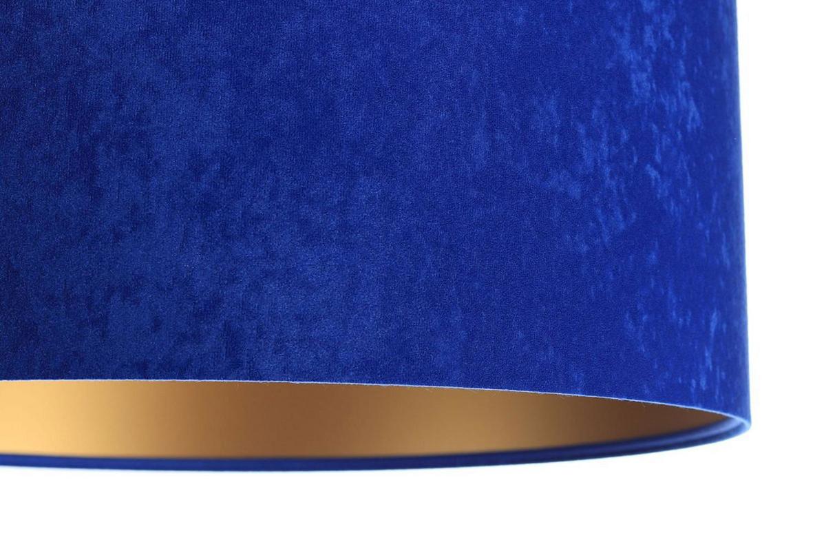 HÄNGELEUCHTE Blau 40/20 cm - Blau/Goldfarben, Kunststoff (40/0.6/20cm) - ONZENO