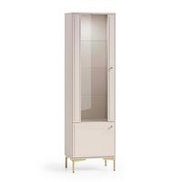 VITRINE Sélène Kaschmir - Kaschmir, Holzwerkstoff (54/190/40cm) - Petits-meubles