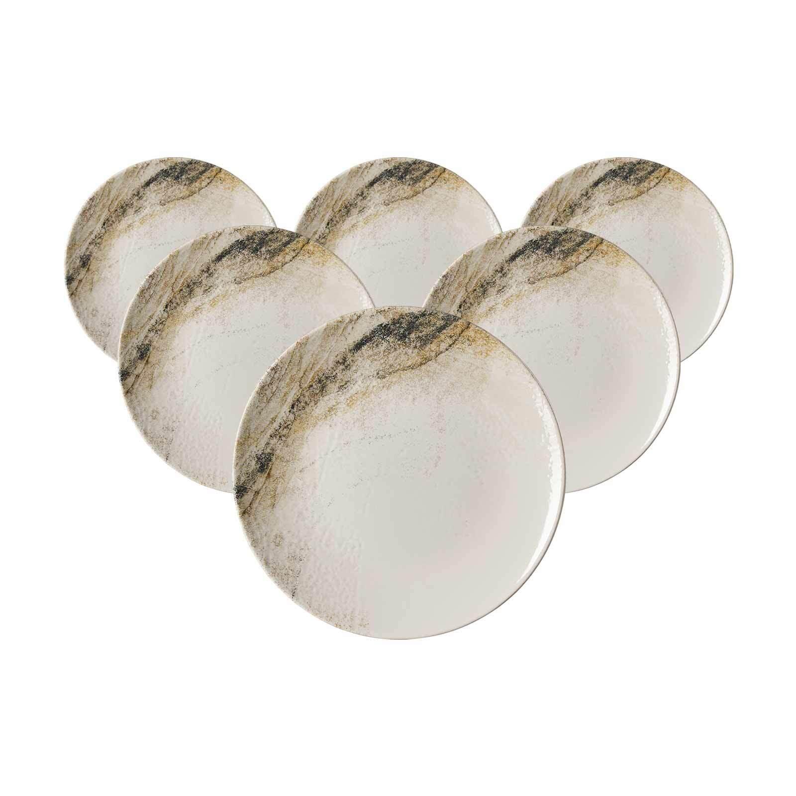 DESSERTTELLER Arezzo braun ø 20,5 cm 6er Set - Braun, Keramik (20.5cm) - Ritzenhoff Breker