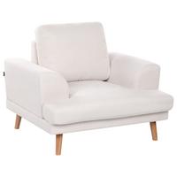 SESSEL Stoff Hellbeige Kildal - Beige, Textil (114/90/96cm) - Beliani