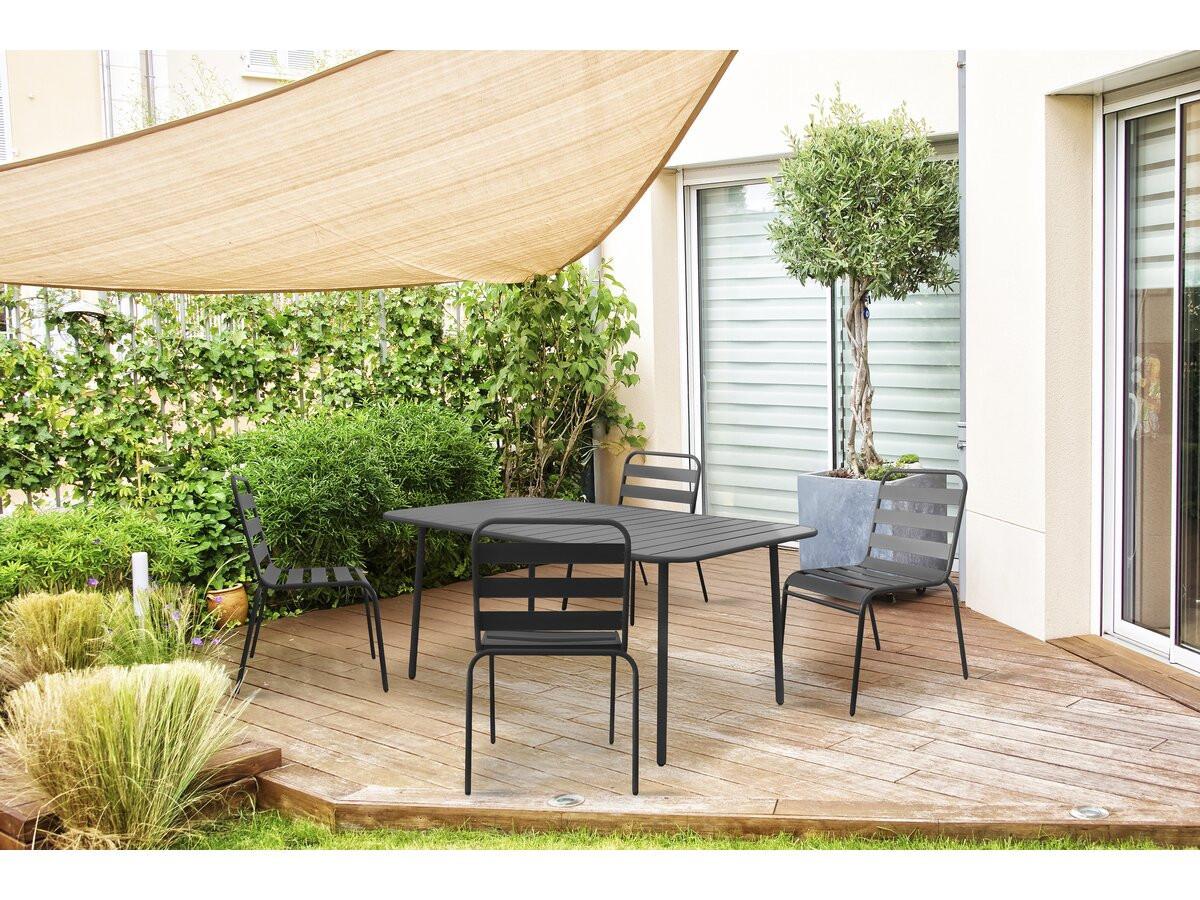 GARTENTISCH bilbao Grau - Grau, Metall (150/90/71cm) - Habitat Garten