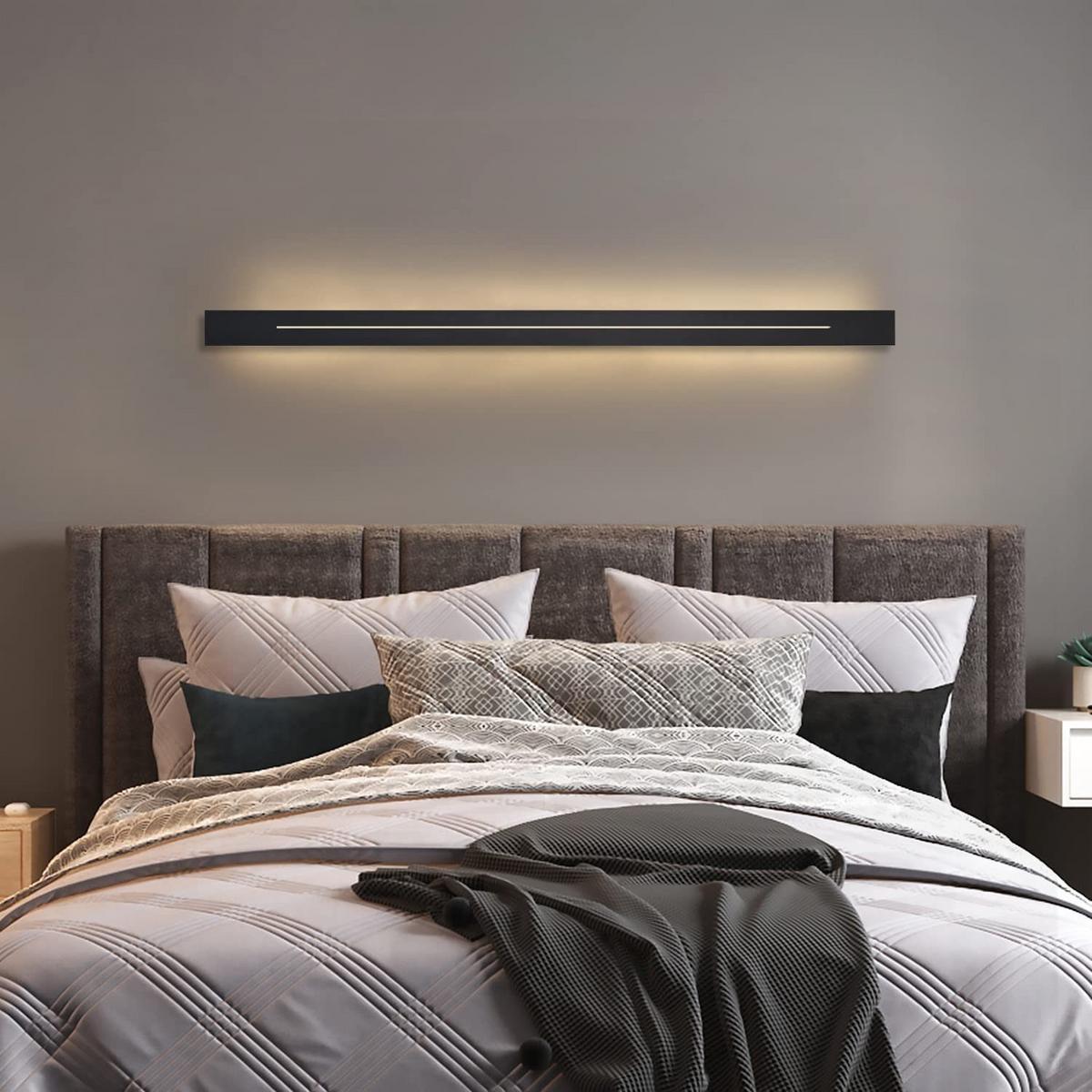 LED WANDLEUCHTE Raum - Schwarz, Metall (5/4/100cm) - Nettlife