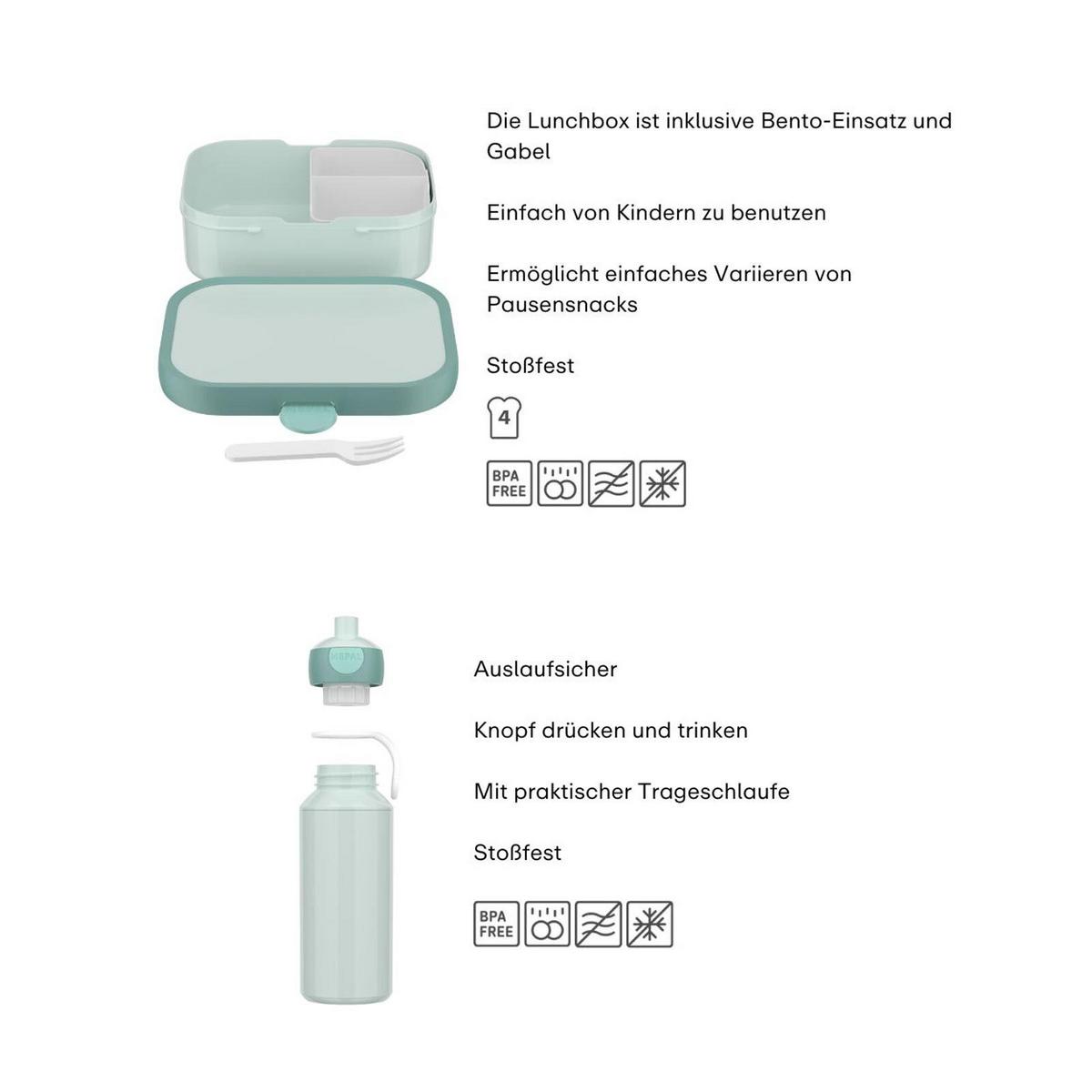 LUNCHSET Campus Switch Cool Blue / Cool Pink 2-tlg. - Blau/Pink, Kunststoff (2/2/2cm) - Mepal
