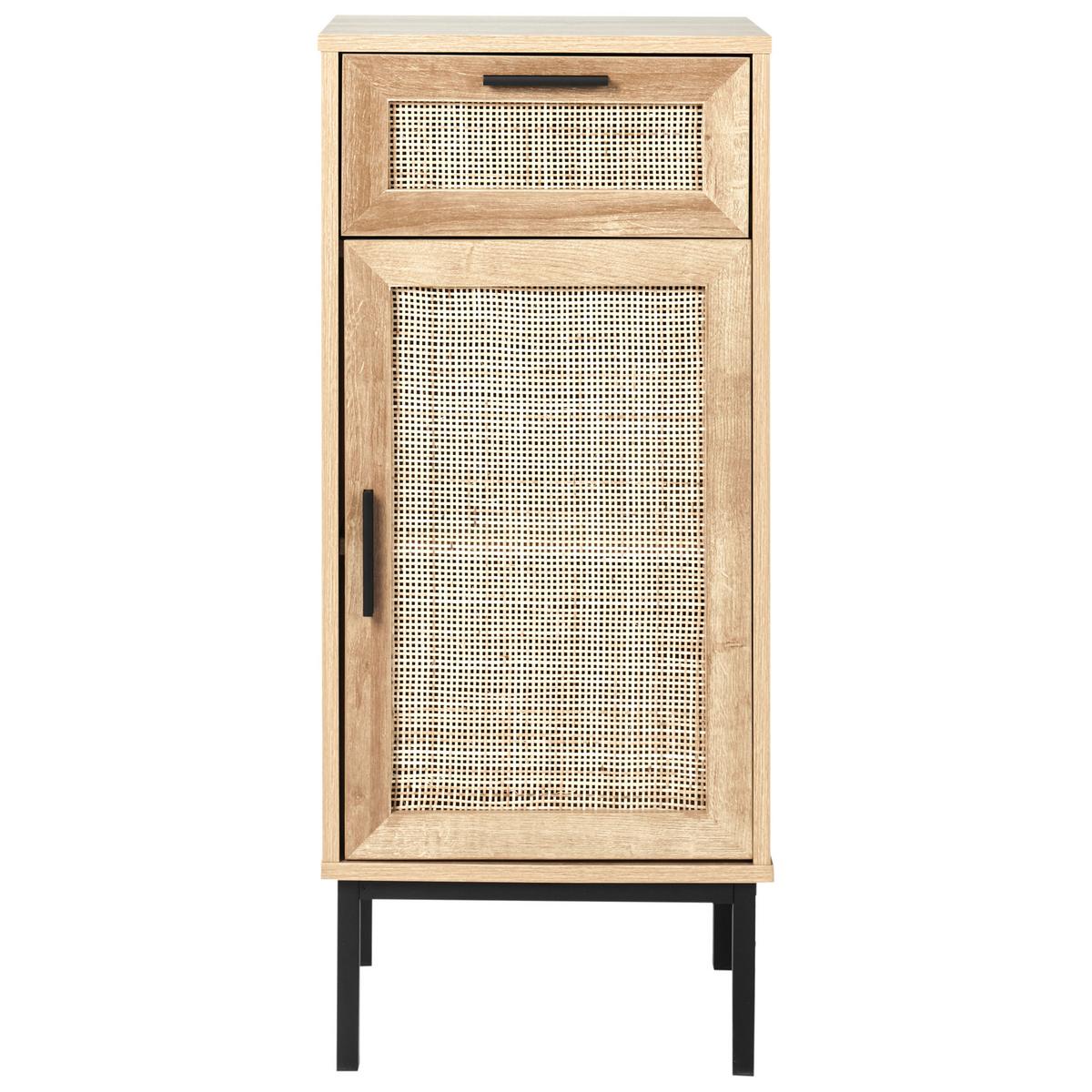 BADEZIMMERSCHRANK 40 cm Hellbraun Rosell - Naturfarben/Braun, Holzwerkstoff (40/92/36cm) - Beliani