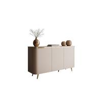 KOMMODE AVELINE 140/40/78 cm mit LED-Beleuchtung Kaschmir - Kaschmir/Goldfarben, Holzwerkstoff (140/78/40cm) - Lookway