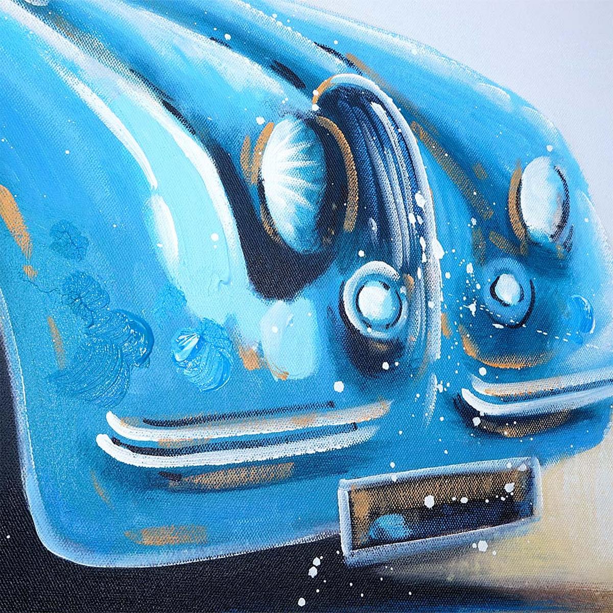 ÖLGEMÄLDE OLDTIMER HANDGEMALT Mehrfarbig - Multicolor, Textil (140/80cm) - MCW