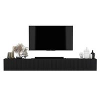 TV-LOWBOARD 2-er Set Elpis Schwarz Matt Glamour 150 cm - Schwarz, Holzwerkstoff (300/37.5/36.5cm) - Meble Lindner