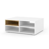 COUCHTISCH Weiß, Artisan 94/37/70 - Weiß, Holzwerkstoff (70/94/37cm) - RAUMHIRSCH FURNITURE