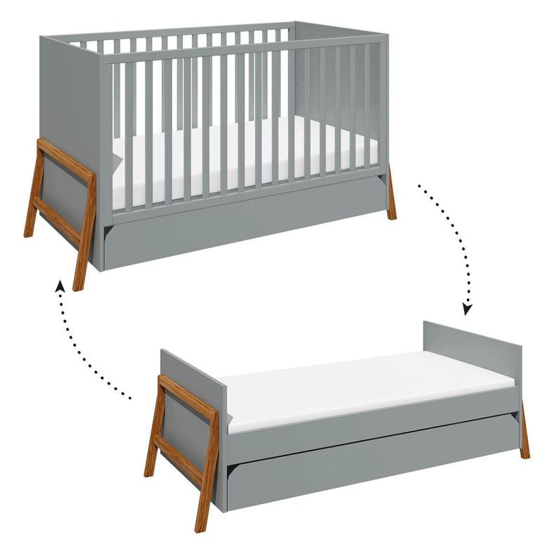 GITTERBETT 70/140 Grau - Grau, Holzwerkstoff (70/140cm) - Petits-meubles
