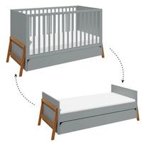 GITTERBETT 70/140 Grau - Grau, Holzwerkstoff (70/140cm) - Petits-meubles