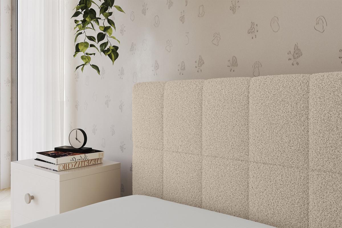 EINZELLBETT Jugendbett mit Bettkasten und Matratze H3/H4, Rechts - TULY 100x200 Dunkelbeige - Taupe, Holzwerkstoff/Textil (100/200cm) - ALTDECOR