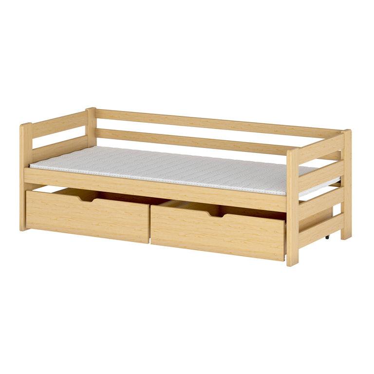 BETT 90/200 Erwan Holz - Braun, Holzwerkstoff (90/200cm) - Petits-meubles