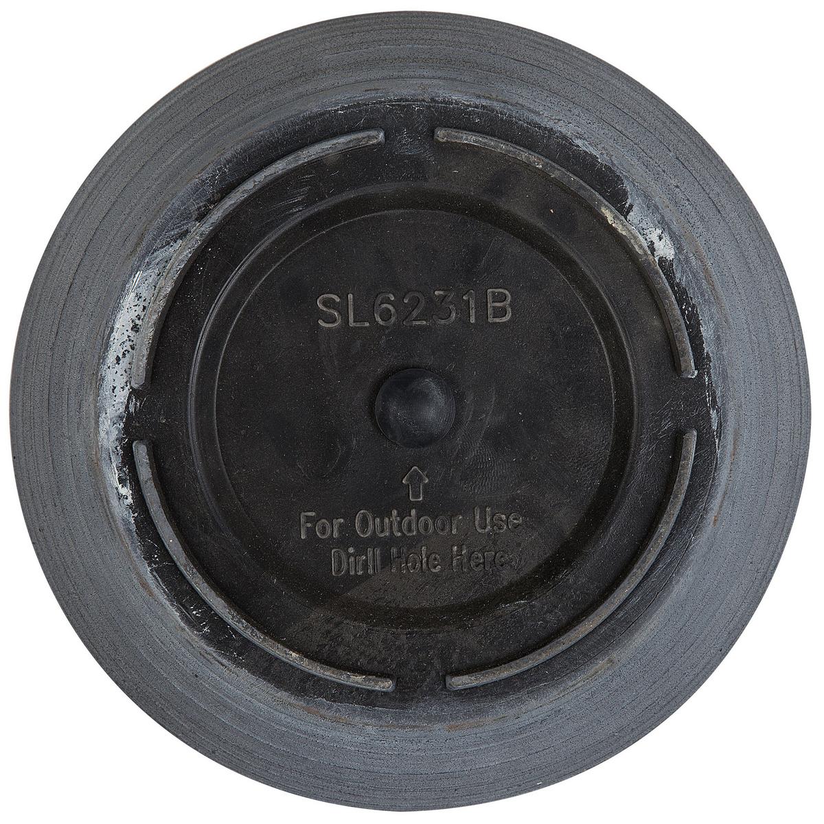 BLUMENTOPF 2er-Set grau rund 50/50/58 cm Katalima - Grau, Stein (58cm) - Beliani