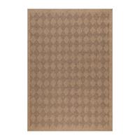 OUTDOORTEPPICH KASBERG, im Vintage-Stil, aus Polypropylen, Schwarz, 200 x 290 cm - Beige, Textil (290/200cm) - KADIMA DESIGN