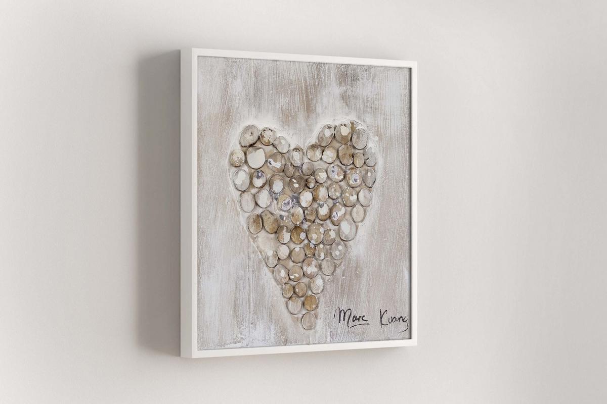 ÖLGEMÄLDE 30/30 cm - Braun, Holz/Textil (30/30cm) - KUNSTLOFT