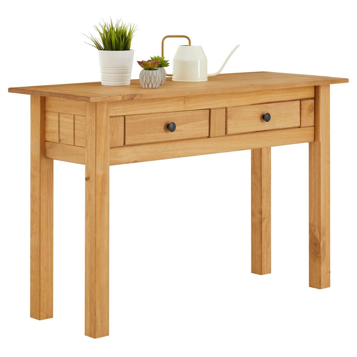 KONSOLENTISCH CANCUN gebeizt/gewachst - Kieferfarben, Holz (41/110/72cm) - CARO-Möbel