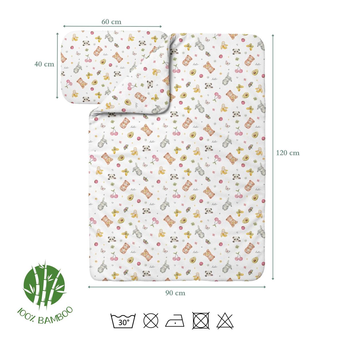 BABY Bambus-Bettwäsche Candycute - Weiß, Textil (90/120cm) - waldin