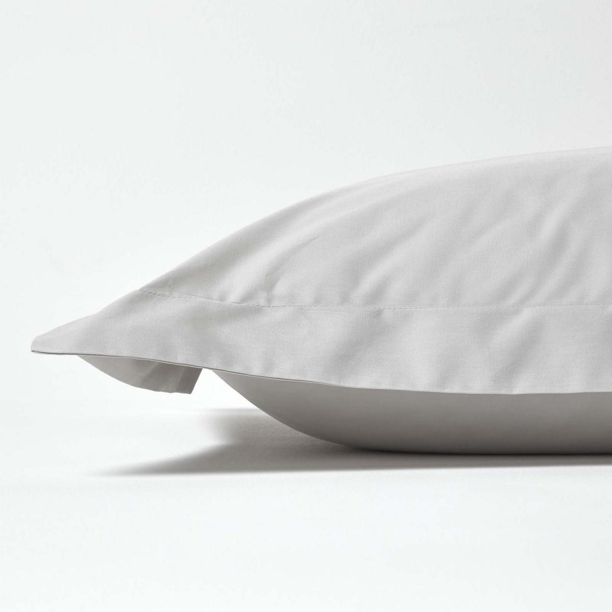 KISSENBEZUG Perkal mit Stehsaum, Fadendichte 200 - Grau, Textil (48/74cm) - Homescapes