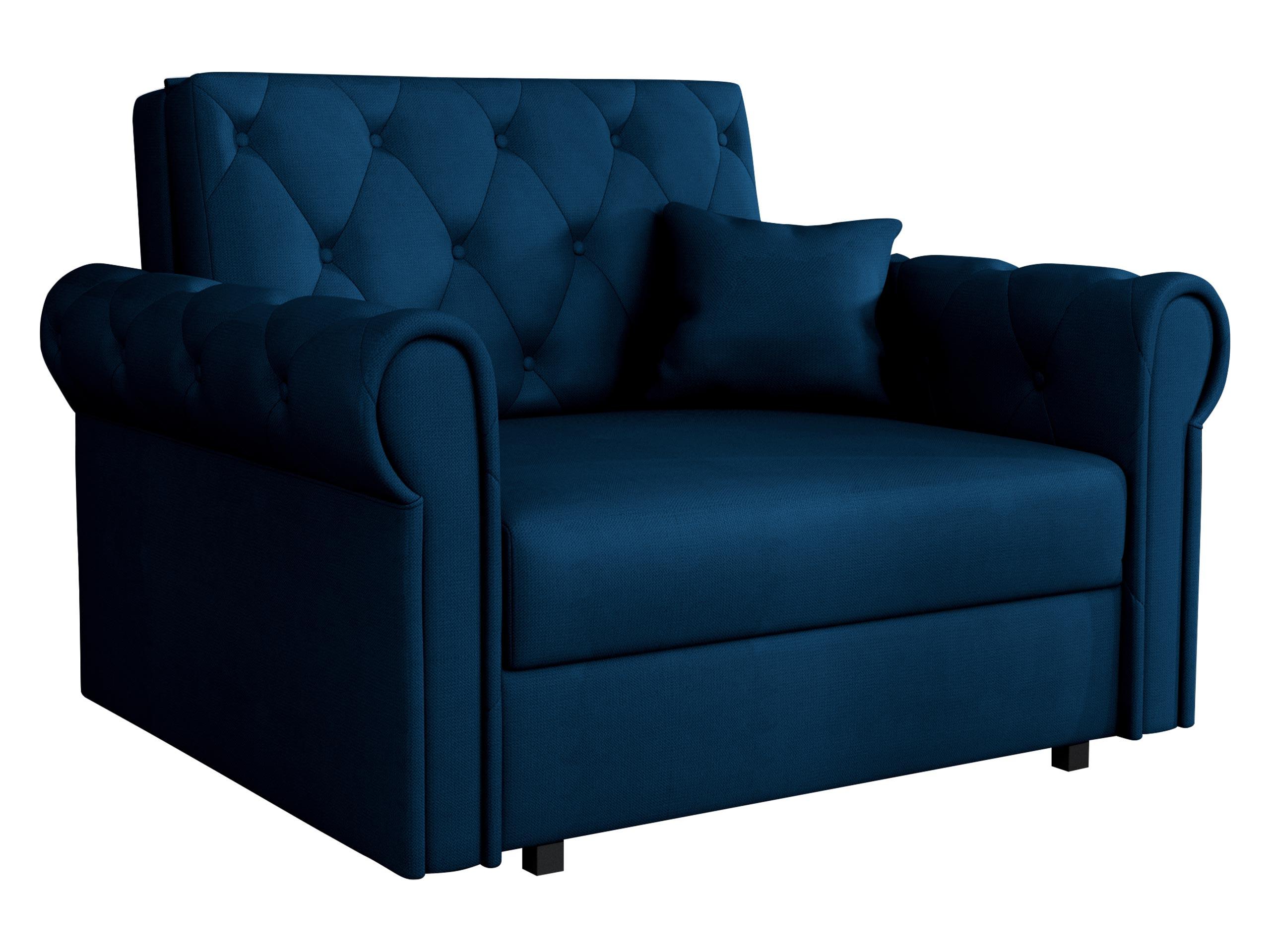 SCHLAFSOFA Viva Roma I - Blau/Schwarz, Holz/Textil (116/85/98cm) - MIRJAN24
