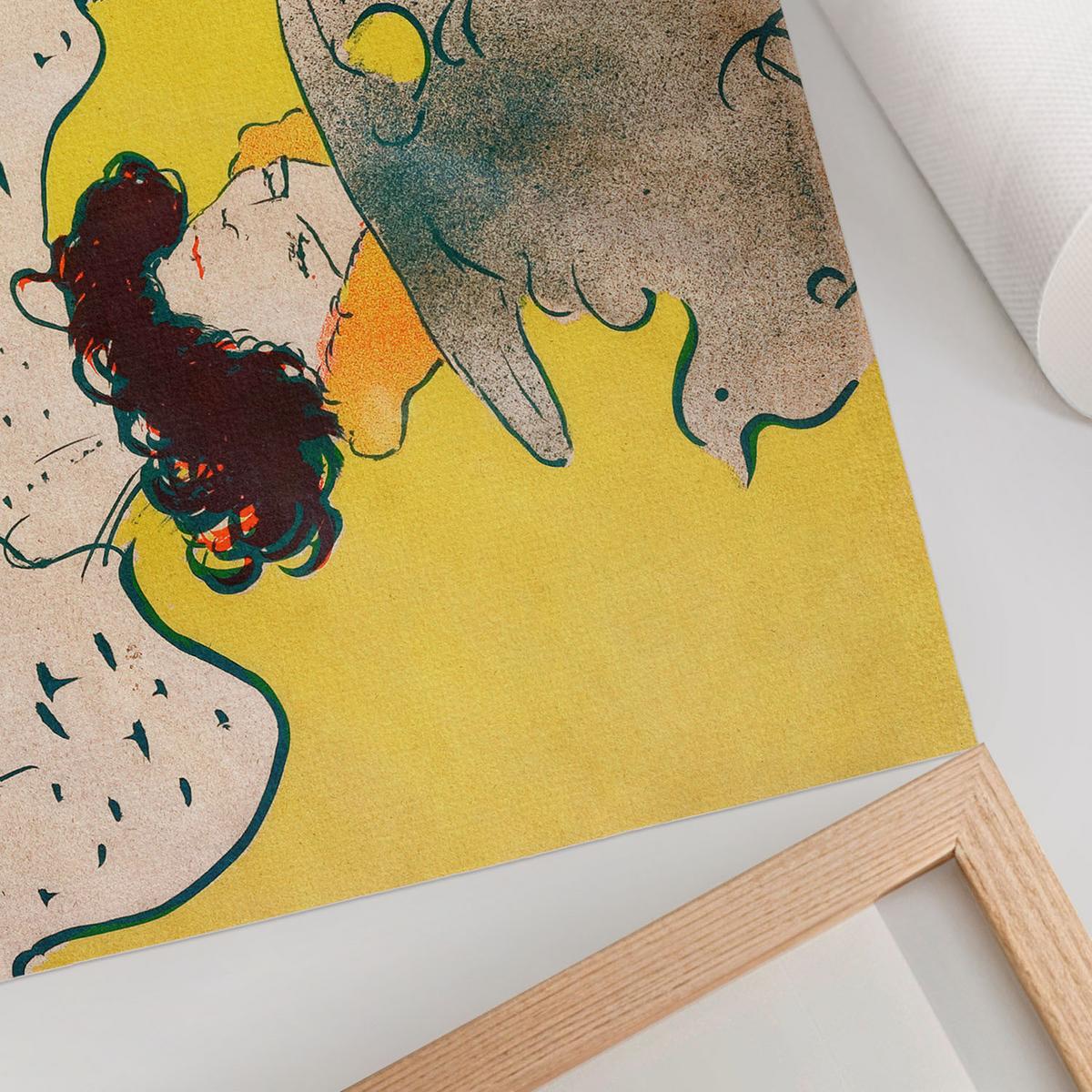 POSTER - 59x42 cm (A2) - Henri de Toulouse-Lautrec - Mademoiselles Truppe - Gelb, Textil (59.4/42/0.1cm) - TULUP