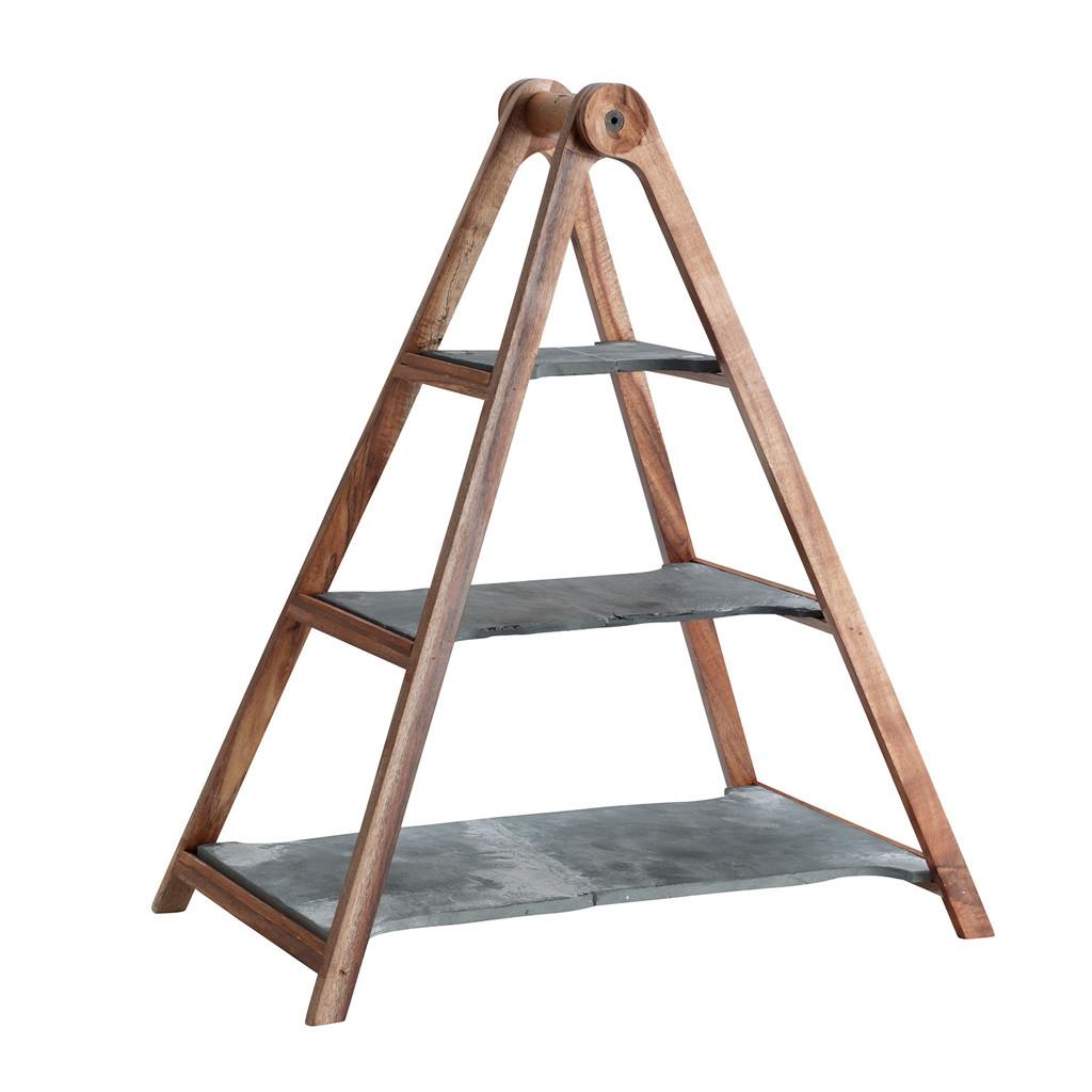 ETAGERE Artesano Original braun-grau 47,5 cm - Braun/Grau, Holz/Stein (1/47.5cm) - Villeroy & Boch