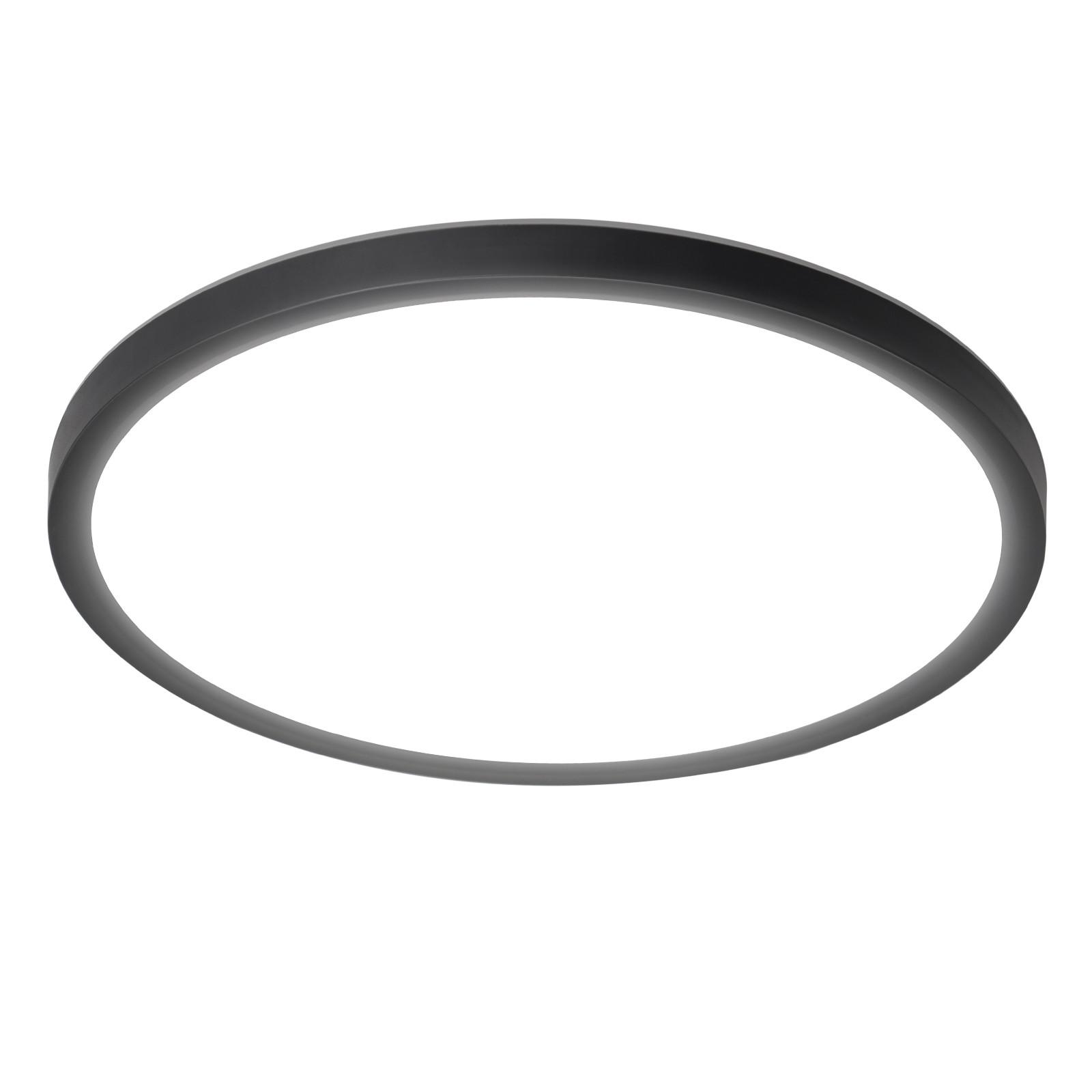 LED-DECKENLEUCHTE Mak 18/18/2.6 cm - Schwarz, Kunststoff (18/18/2.6cm) - Nettlife