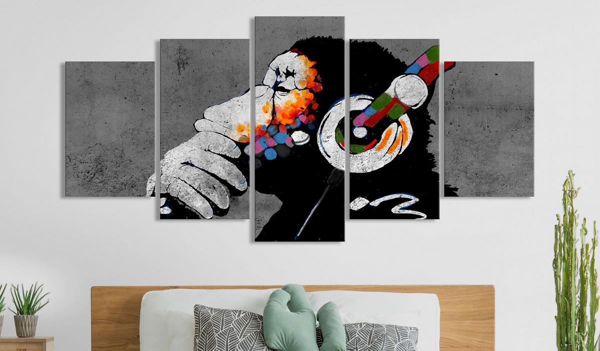 KUNSTDRUCK Schwarz-Weiß 100/50 cm - Multicolor/Schwarz, Textil (100/50cm) - KUNSTLOFT