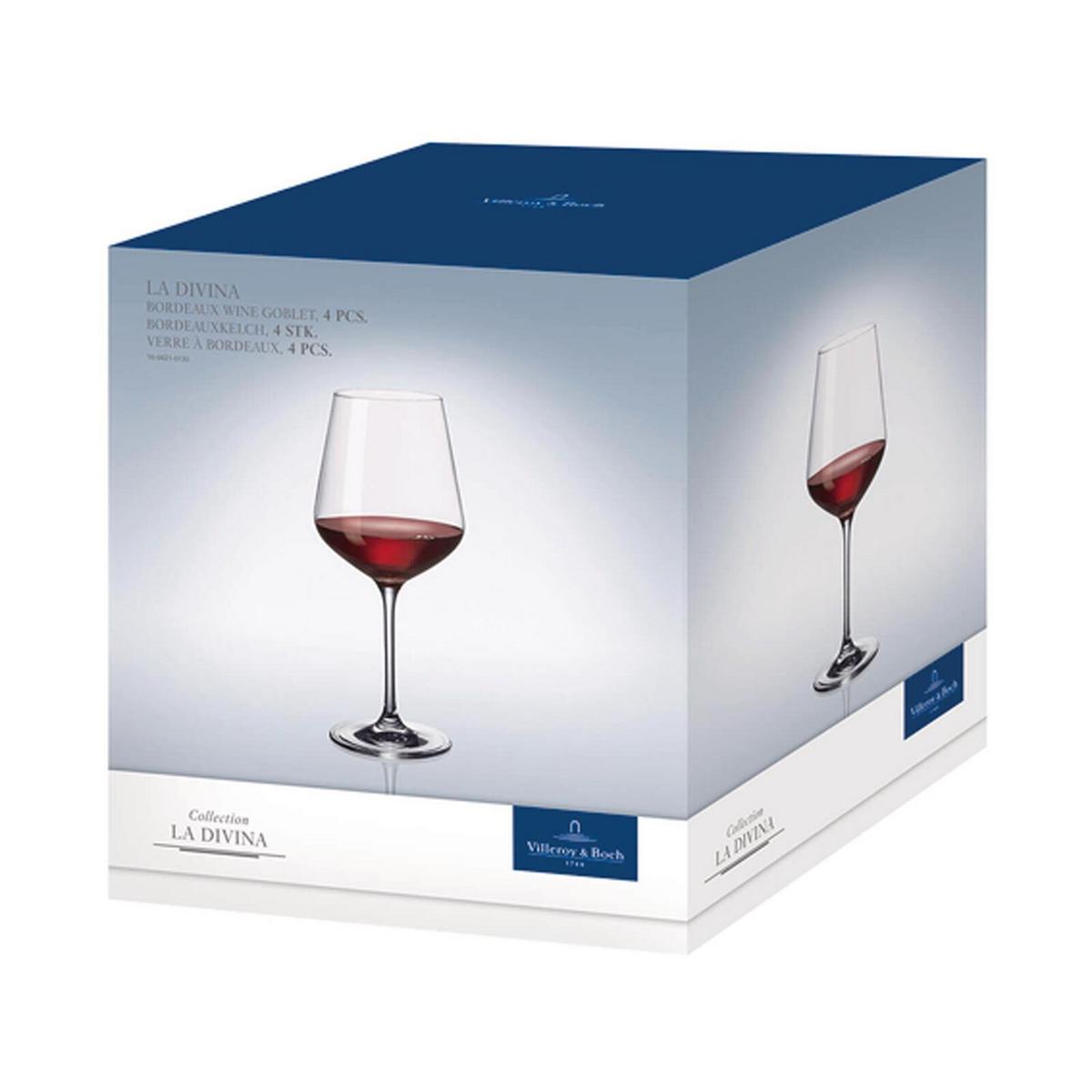BORDEAUXGLÄSER La Divina transparent 650 ml 4er Set - Transparent, Glas (0.65L) - Villeroy & Boch