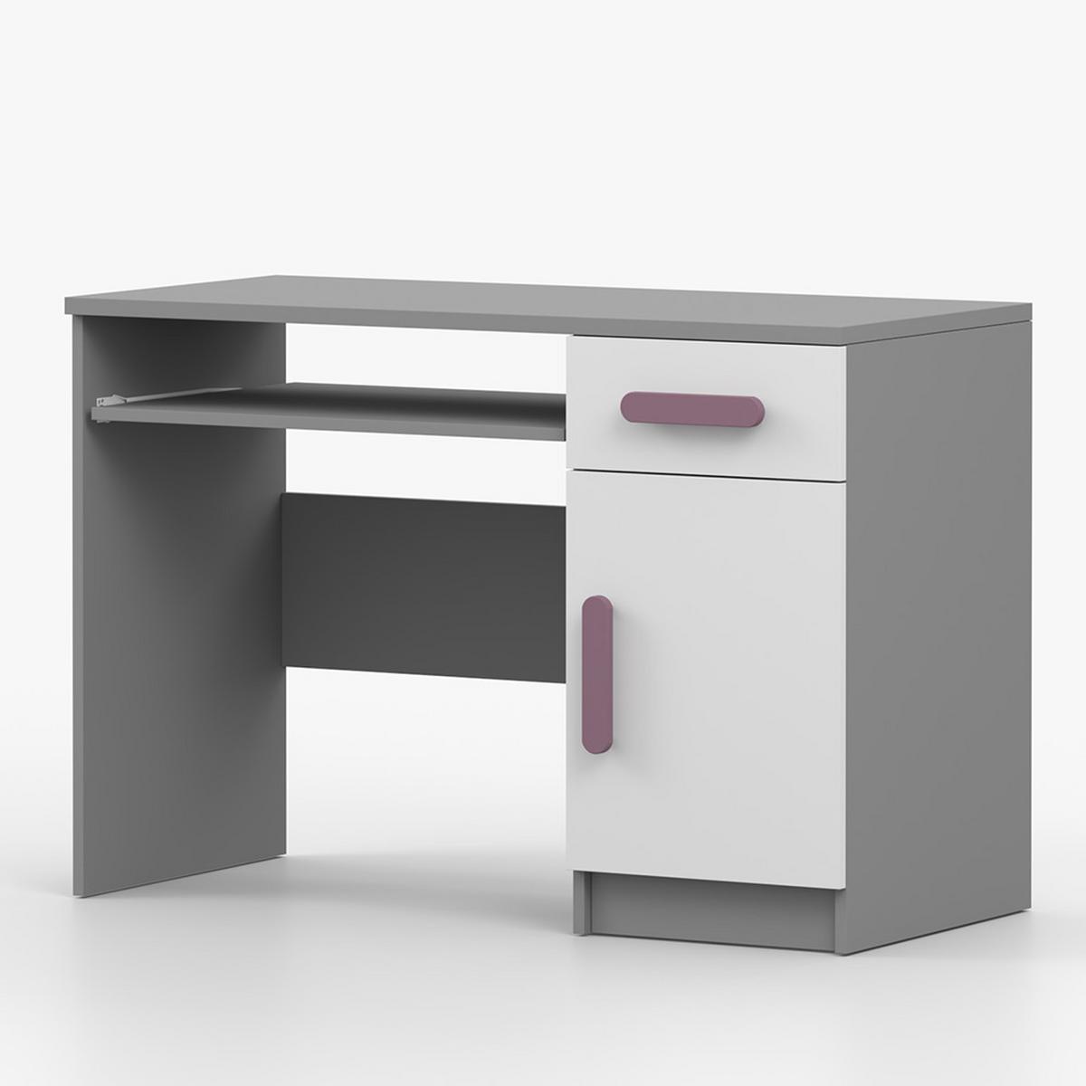 KINDERSCHREIBTISCH Jonas II 08 110 cm, 110/75/50, grau - Grau, Holzwerkstoff (110/75/50cm) - imoebel24