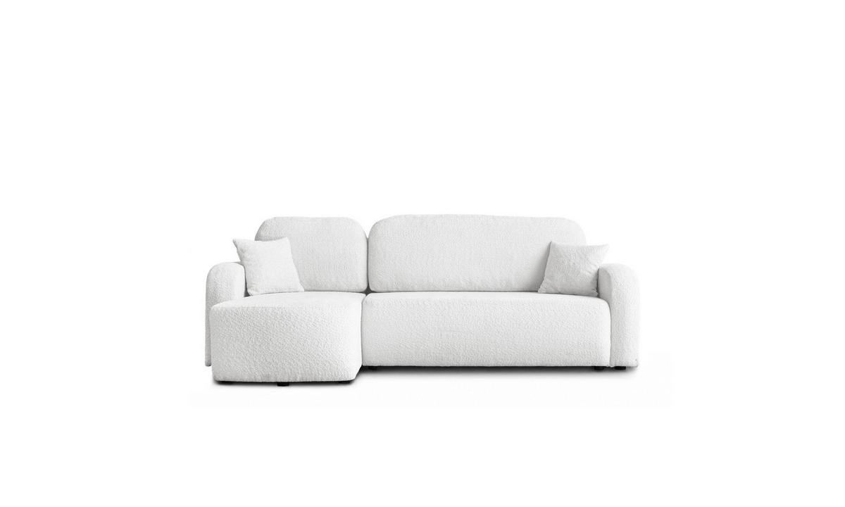 ECKSOFA PALOMA L 235/155/85 cm Coral 70 - Creme, Textil (235/155cm) - Lookway