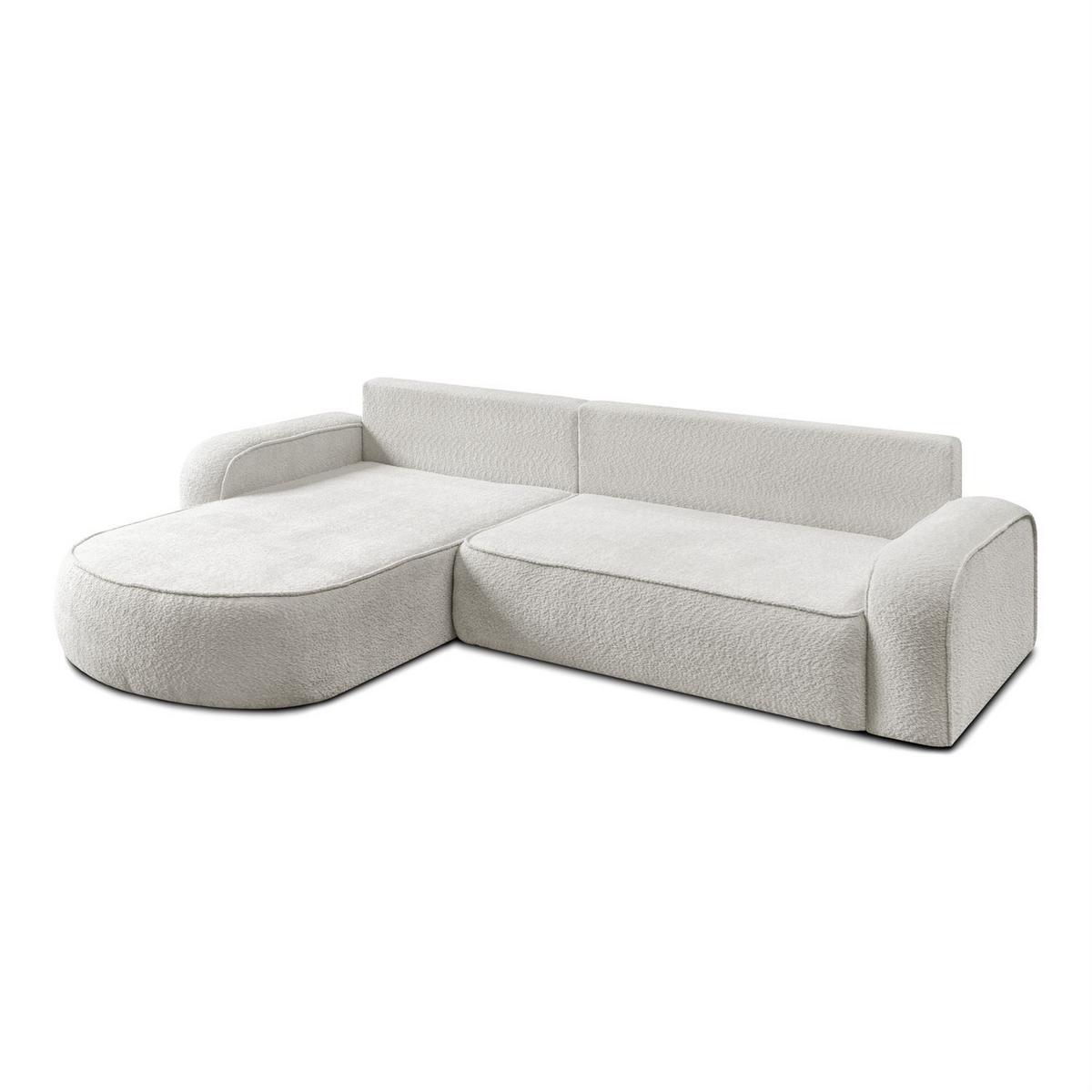 ECKCOUCH VENUS II mit Bettkasten, Coral 65 - Creme, Textil (275/178cm) - Lookway