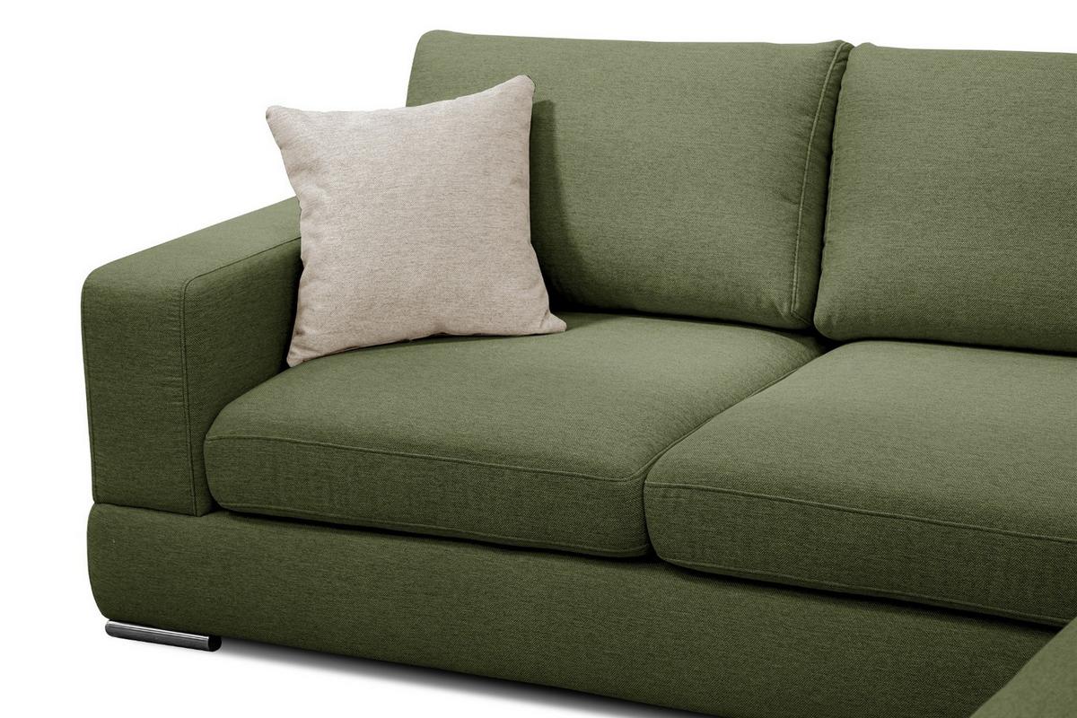 ECKSOFA OTTO 4-Sitzer, grün - Grün, Holzwerkstoff/Textil (279/159cm) - Wozimo