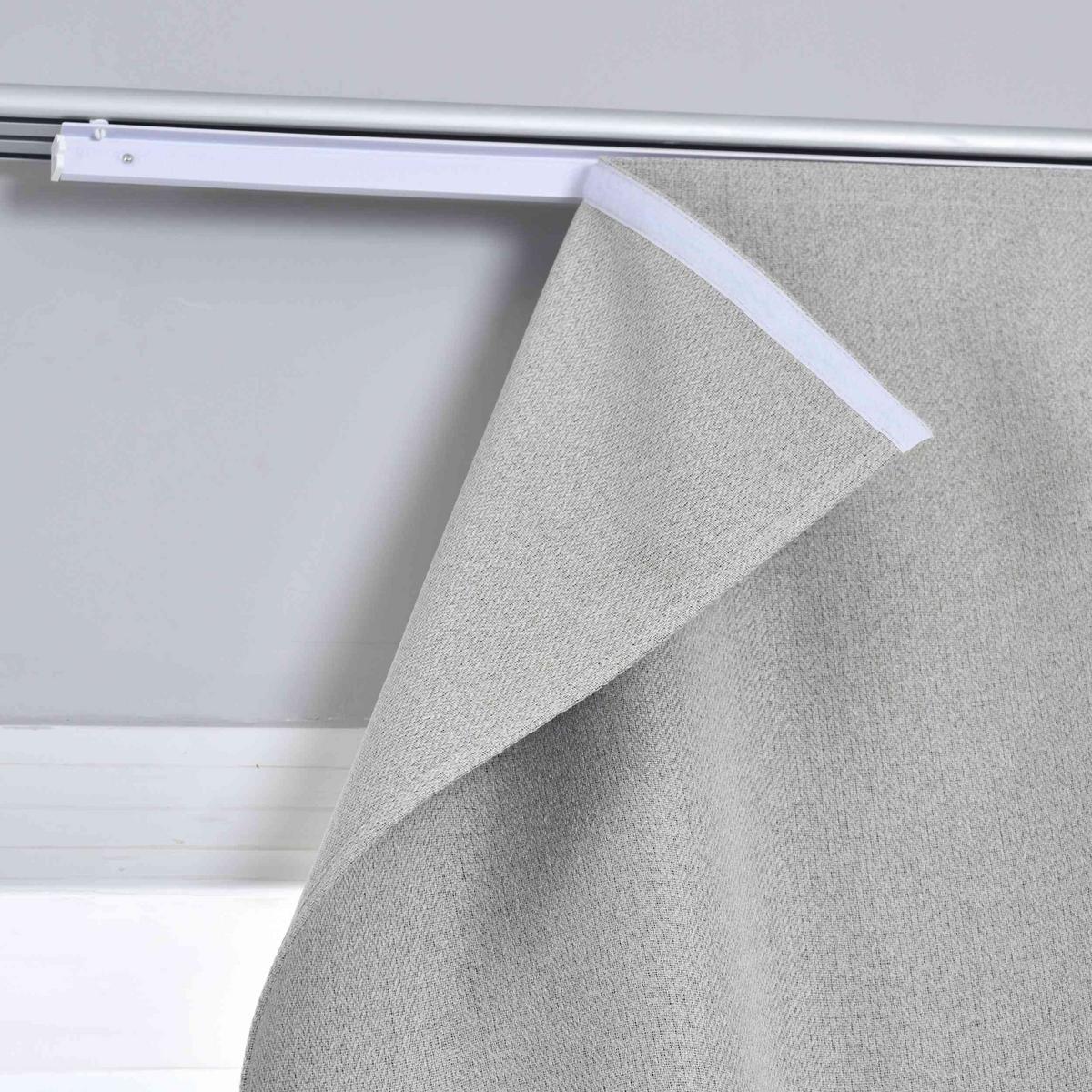 SCHIEBEVORHANG »München Dark« HxB 245x60 cm Sand - Sandfarben, Textil (60/245/245cm) - Gardinenbox