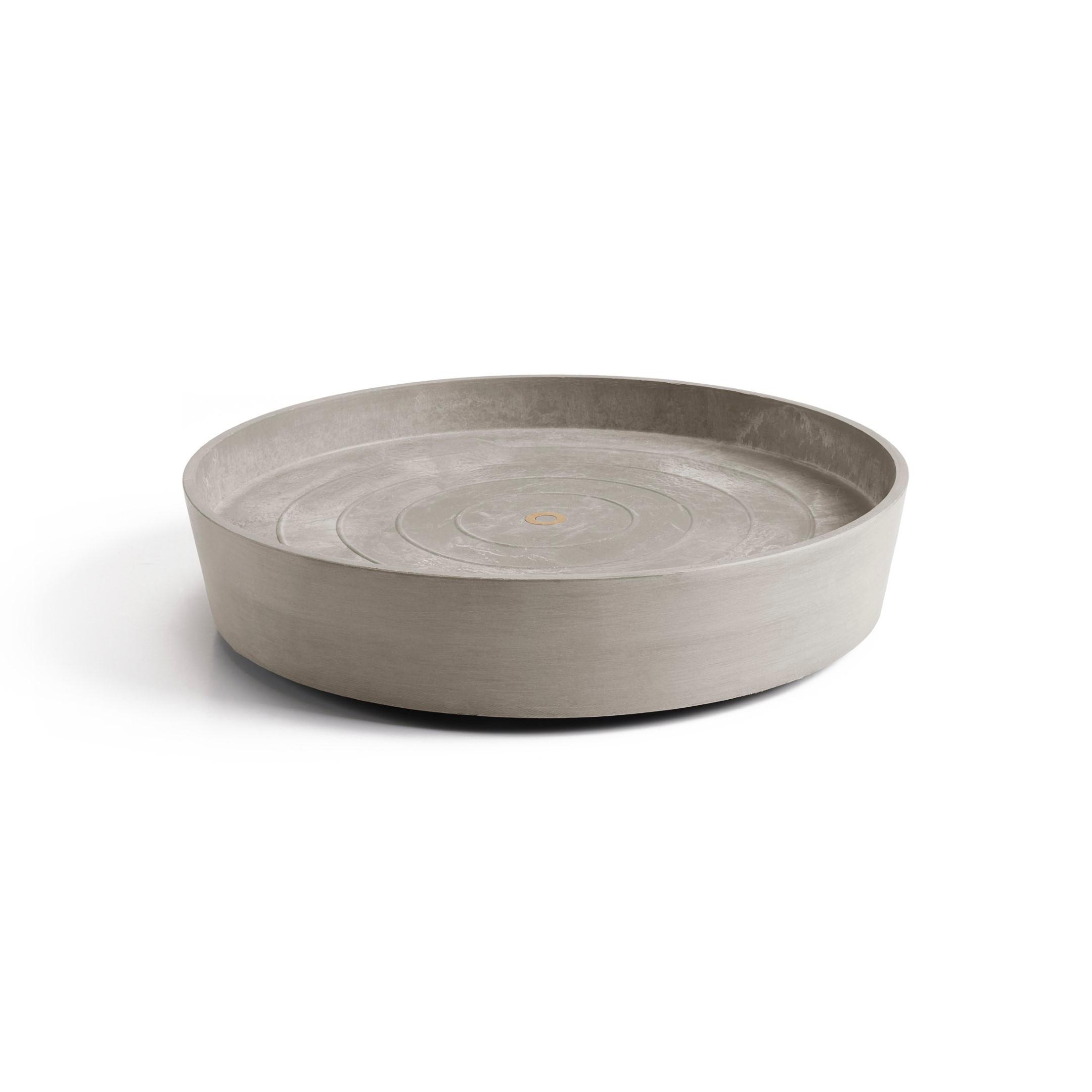 BLUMENTOPFUNTERSETZER mit Rädern 41,6/41,6/9 cm Taupe - Taupe, Kunststoff (41.6/9cm) - Ecopots