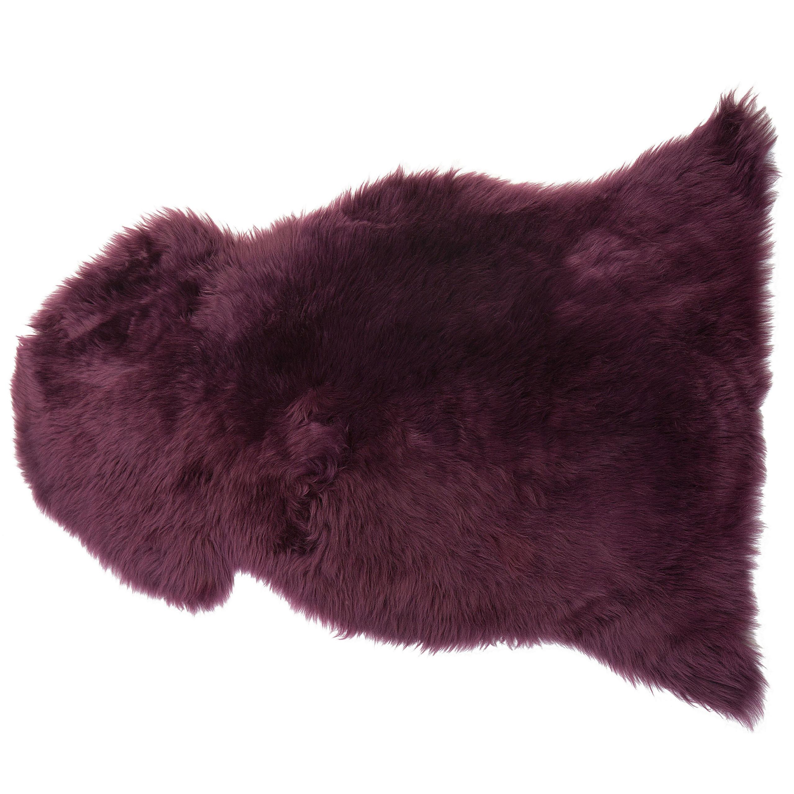 SHAGGY-SCHAFFELL Uluru 100/110/65 cm - Violett, Fell (65/100cm) - Beliani