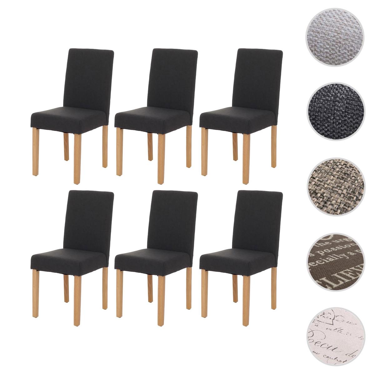 ESSZIMMERSTUHL Schwarz, Braun 4er-Set - Schwarz/Braun, Textil (43/90/56cm) - MCW