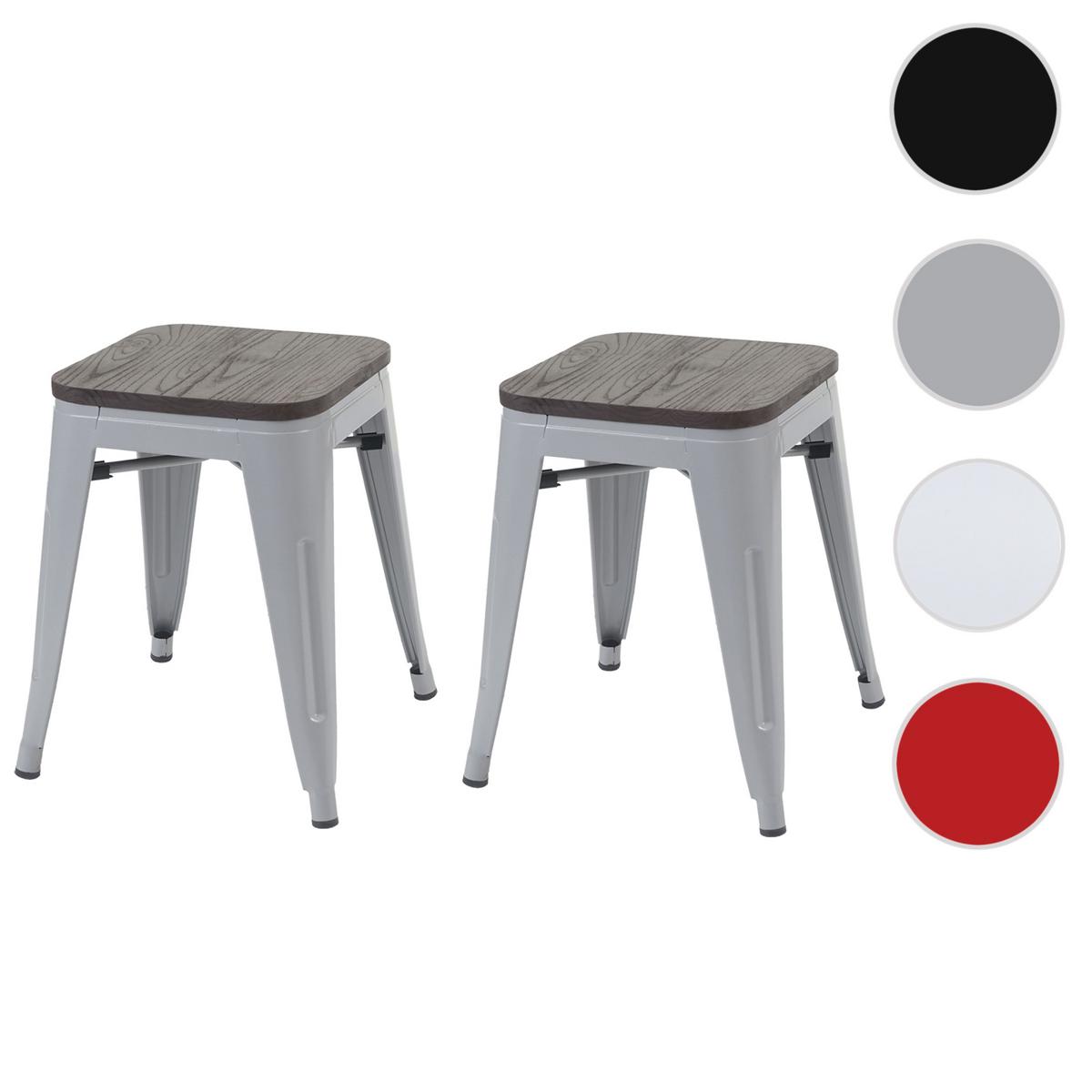 HOCKER HOLZ-SITZFLÄCHE Grau - Grau, Holz (39/45/39cm) - MCW