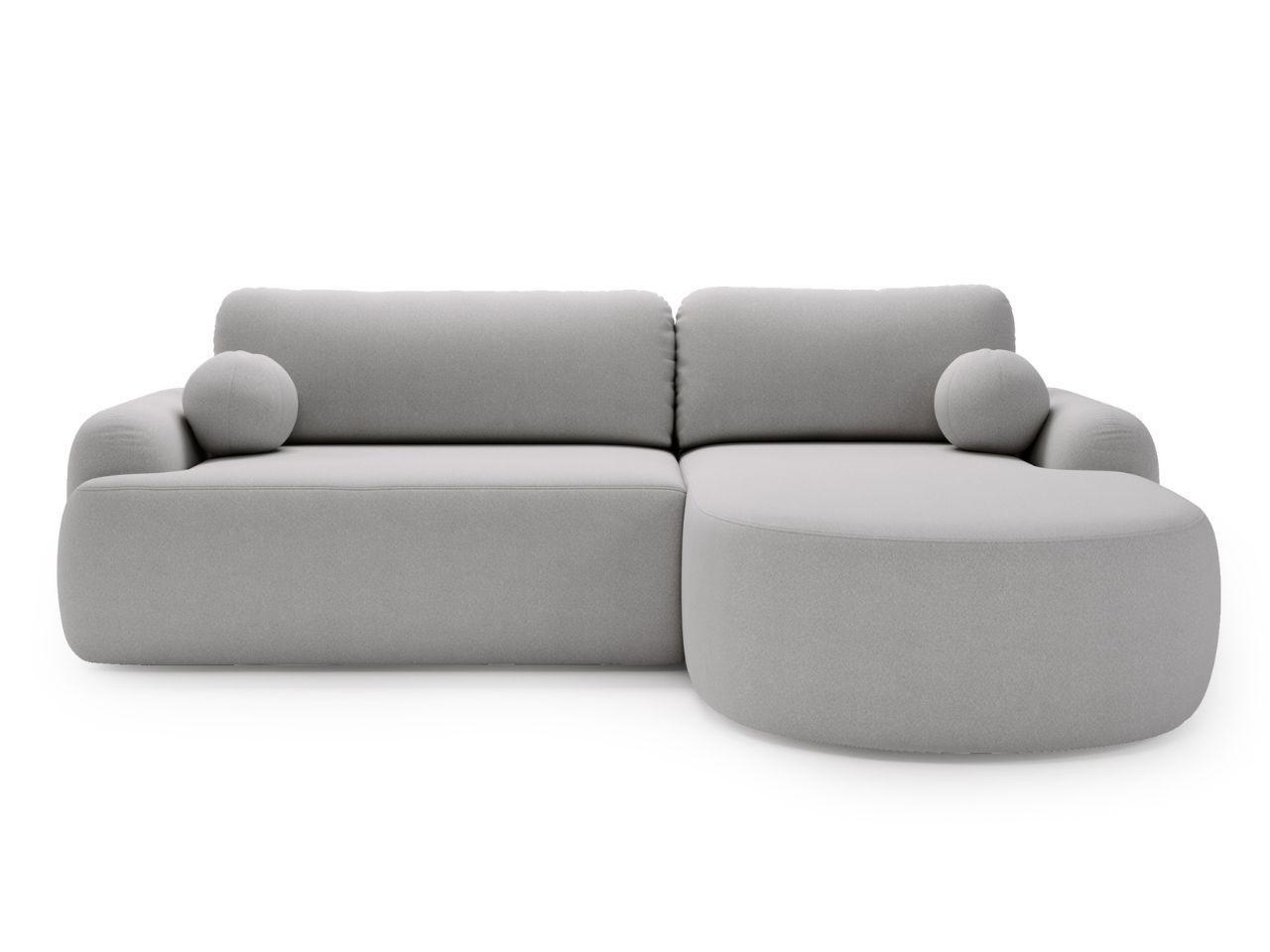 ECKSOFA Aurio Grau Rechts - Grau, Holz/Textil (261/177cm) - Graingold