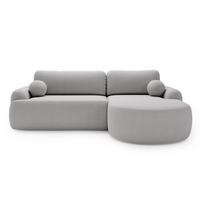 ECKSOFA Aurio Grau Rechts - Grau, Holz/Textil (261/177cm) - Graingold