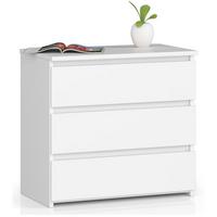 KOMMODE Weiß 57/60/35 - Weiß, Holzwerkstoff (60/57/35cm) - RAUMHIRSCH FURNITURE