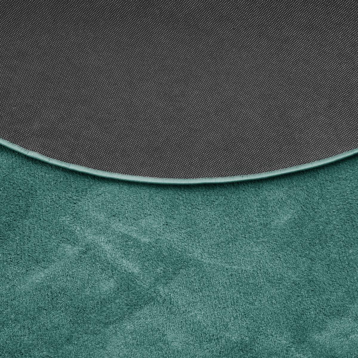 HOCHFLOR LANGFLOR TEPPICH SUPER SOFT MELIA RUND - Mintgrün, Textil (120/120cm) - Pergamon